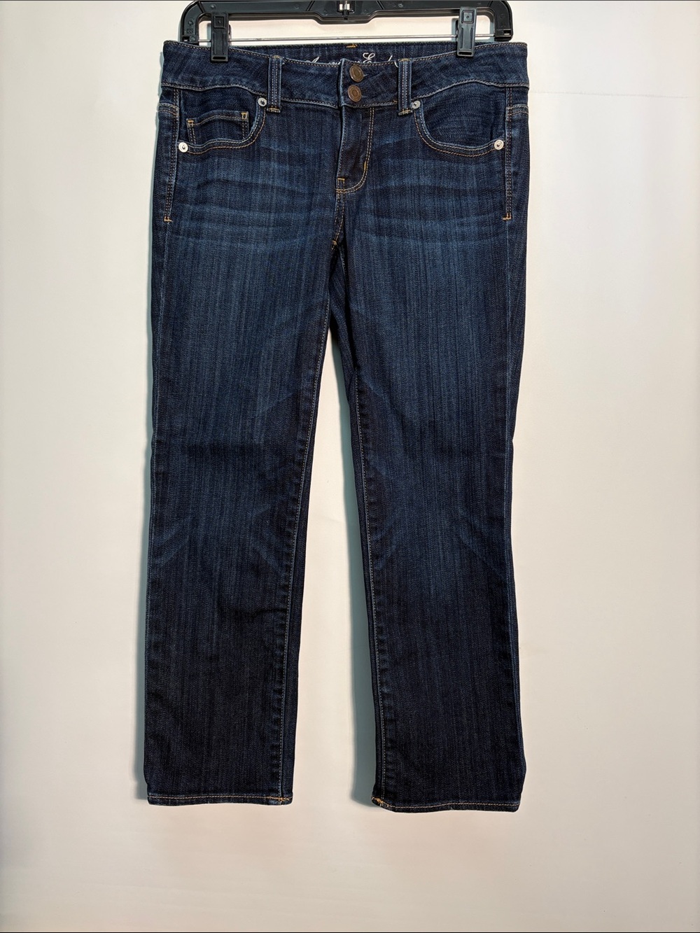 American Eagle Outfitters “Artist” Dark Indigo Cropped  Jeans